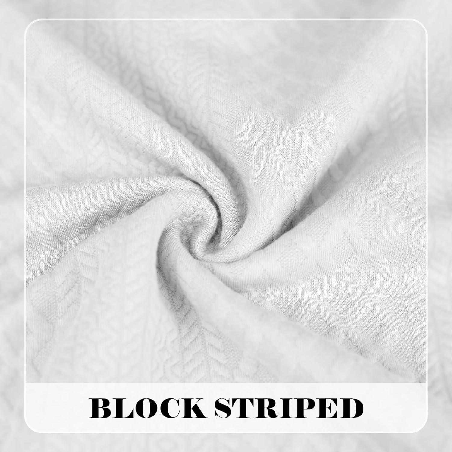 imageMens Block Striped Sweatshirt Casual Outdoor Long Sleeve Stand Collar Pullover Sweatshirt Button Quarter SweaterWhite