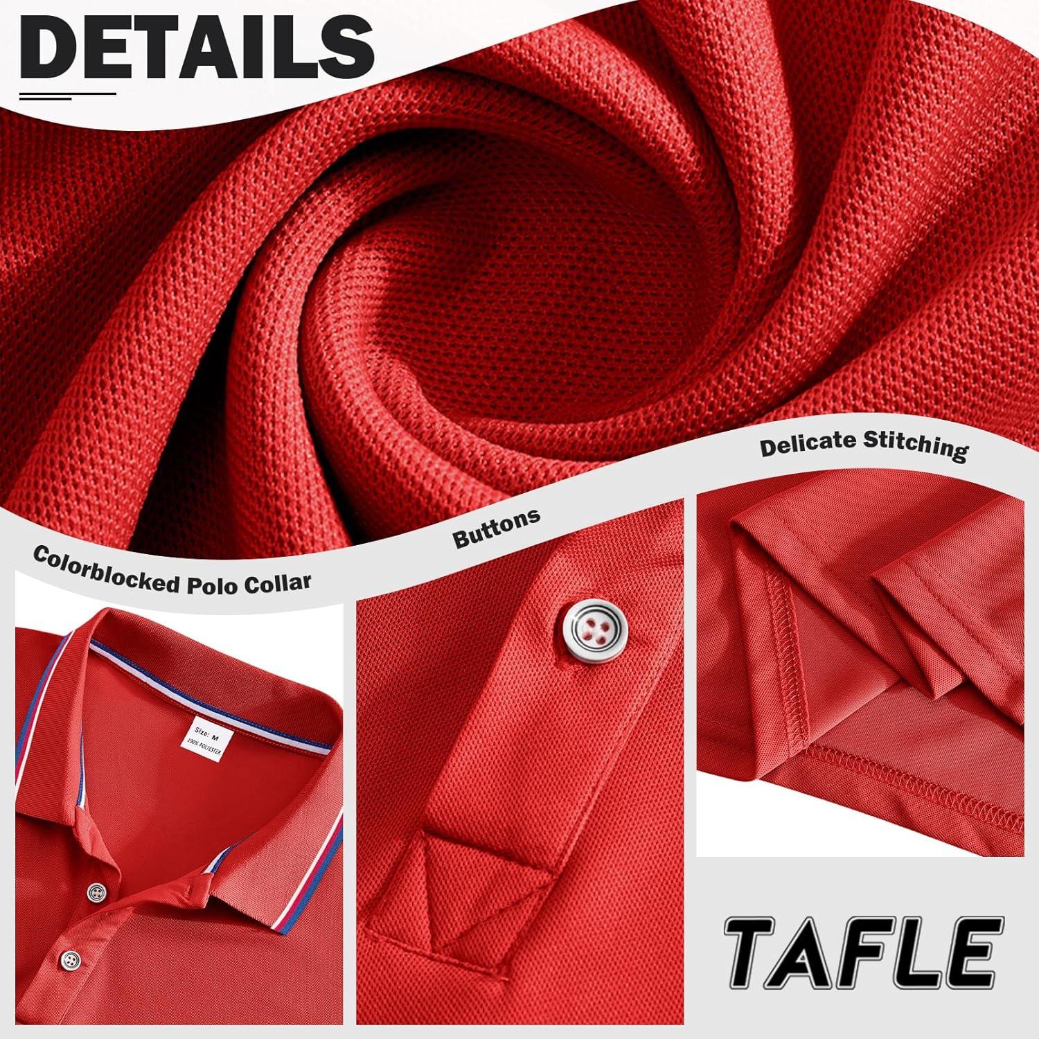 image3 Pack Mens Polo Shirts QuickDry Short Sleeve Athletic Polo Shirts Moisture Wicking Business Casual Golf Shirts02blackRedRoyal Blue