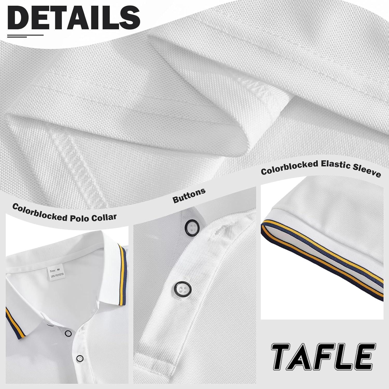 image3 Pack Mens Polo Shirts QuickDry Short Sleeve Athletic Polo Shirts Moisture Wicking Business Casual Golf Shirts03blackWhiteGrey