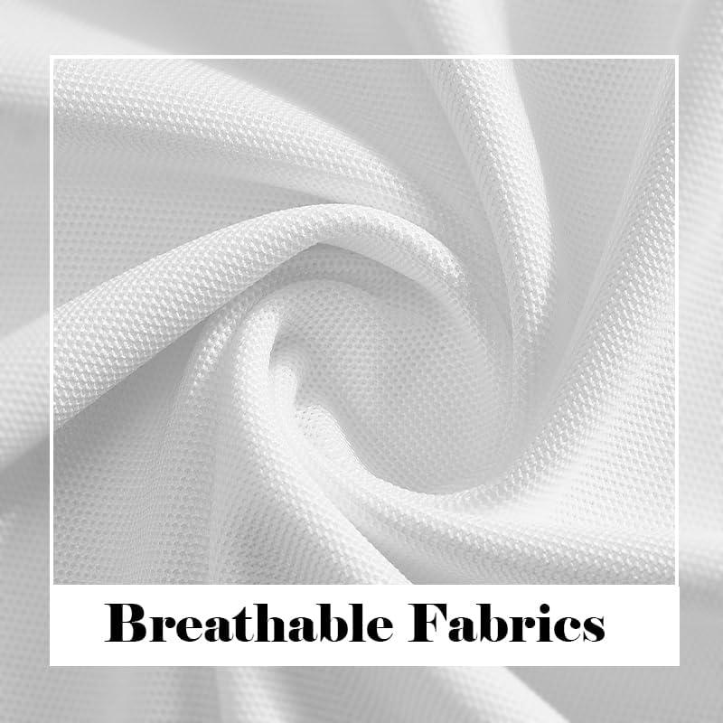 image3 Pack Mens Polo Shirts QuickDry Short Sleeve Athletic Polo Shirts Moisture Wicking Business Casual Golf Shirts03blackWhiteGrey