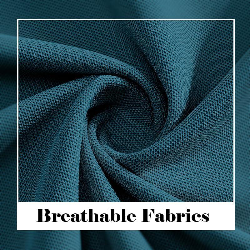 image3 Pack Mens Polo Shirts QuickDry Short Sleeve Athletic Polo Shirts Moisture Wicking Business Casual Golf Shirts03greenDark GreenDark Cyan