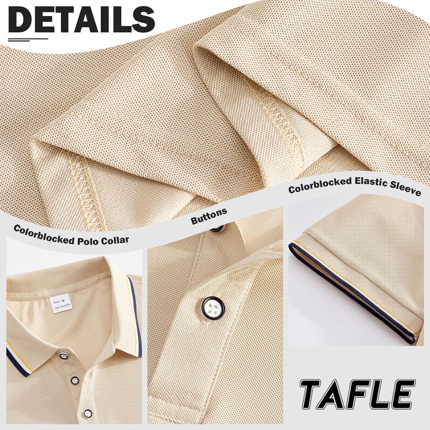 image3 Pack Mens Polo Shirts QuickDry Short Sleeve Athletic Polo Shirts Moisture Wicking Business Casual Golf Shirts03whiteKhakiNavy