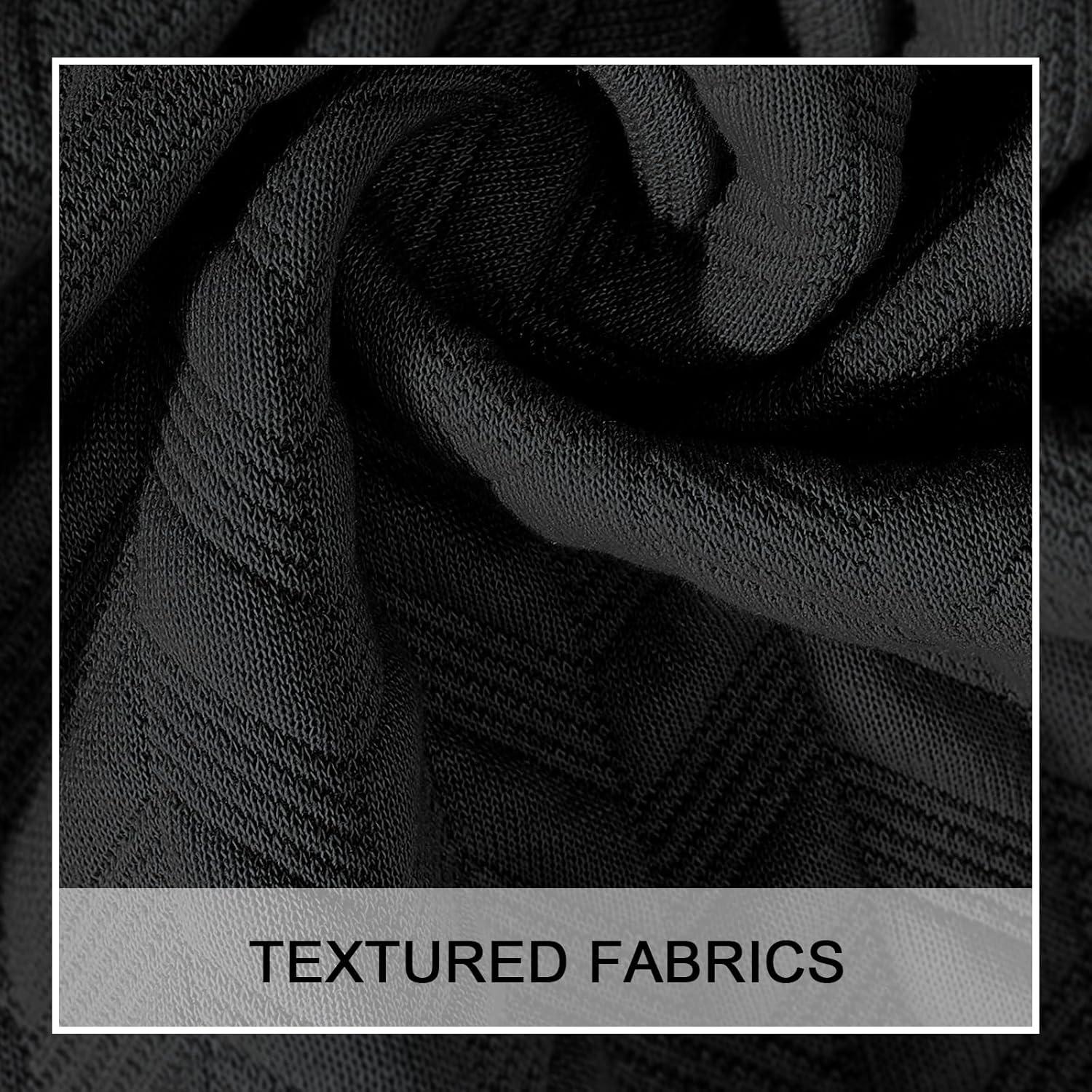 imageMens 2 Piece Outfits Polo Shirt and Shorts Set Short Sleeve Tracksuits Casual Athletic Jogging Summer OutfitsBlack3