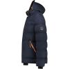 Geographical Norway Badibere Homme – Doudoune Hiver avec Capuche Chaude Manteau Imperméable Coupe-Vent, Rembourrage Isolation Thermique, Blouson Léger et Confortable pour Froid(Marine)