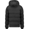 Geographical Norway Badibere Homme – Doudoune Hiver avec Capuche Chaude Manteau Imperméable Coupe-Vent, Rembourrage Isolation Thermique, Blouson Léger et Confortable pour Froid(Noir)