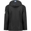 Geographical Norway RAOUL Homme – Veste Softshell Imperméable avec Capuche – Blouson Coupe-Vent Respirant, Confortable et Résistant, Idéal Randonnée, Outdoor et Quotidien(Noir)