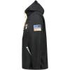 Geographical Norway RAOUL Homme – Veste Softshell Imperméable avec Capuche – Blouson Coupe-Vent Respirant, Confortable et Résistant, Idéal Randonnée, Outdoor et Quotidien(Noir)