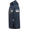 Geographical Norway RAOUL Homme – Veste Softshell Imperméable avec Capuche – Blouson Coupe-Vent Respirant, Confortable et Résistant, Idéal Randonnée, Outdoor et Quotidien(Marine)