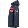 Geographical Norway RENADOO Homme – Veste Softshell Imperméable avec Capuche – Blouson Coupe-Vent Respirant, Confortable et Résistant pour Randonnée, Outdoor et Quotidien(Marine)