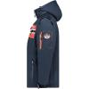 Geographical Norway RENADOO Homme – Veste Softshell Imperméable avec Capuche – Blouson Coupe-Vent Respirant, Confortable et Résistant pour Randonnée, Outdoor et Quotidien(Marine)