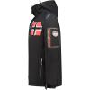Geographical Norway RENADOO Homme – Veste Softshell Imperméable avec Capuche – Blouson Coupe-Vent Respirant, Confortable et Résistant pour Randonnée, Outdoor et Quotidien(Noir)