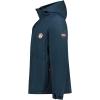 Geographical Norway TAMIGOBADGE Homme – Veste Softshell à Capuche Imperméable, Coupe-Vent et Respirante, Idéale pour la Randonnée et les Activités Outdoor(Marine)