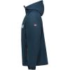 Geographical Norway TAMIGOBADGE Homme – Veste Softshell à Capuche Imperméable, Coupe-Vent et Respirante, Idéale pour la Randonnée et les Activités Outdoor(Marine)
