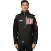 imageGeographical Norway RENADOO Homme  Veste Softshell Impermable avec Capuche  Blouson CoupeVent Respirant Confortable et Rsistant pour Randonne Outdoor et QuotidienNoir