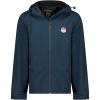 Geographical Norway TAMIGOBADGE Homme – Veste Softshell à Capuche Imperméable, Coupe-Vent et Respirante, Idéale pour la Randonnée et les Activités Outdoor(Marine)