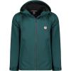 Geographical Norway TAMIGOBADGE Homme – Veste Softshell à Capuche Imperméable, Coupe-Vent et Respirante, Idéale pour la Randonnée et les Activités Outdoor(Vert_Fonce)