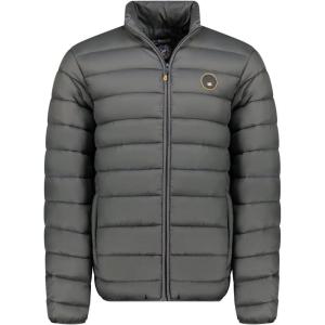 Geographical Norway Amigomap Basic Homme – Doudoune Fine Légère et Chaude – Veste Matelassée à Capuche – Blouson Isolant Idéal Automne Hiver Outdoor(Gris_Fonce)