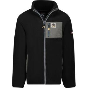 Geographical Norway UROCK Homme – Polaire Sans Capuche Chaude et Confortable, Veste Zippée Douce Idéale pour l’Hiver, la Randonnée et les Activités Outdoor(Noir)