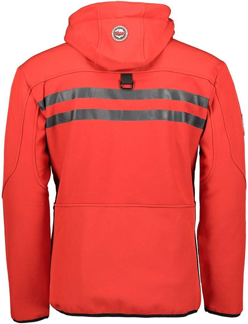 imageGeographical Norway Royaudb Men Dsitribrands Production Veste Softshell Capuche Homme Impermeable Manteau Outdoor Blouson Coupe Vent Tactique Resistant Randonnee Ski Automne Hiver PrintempsRouge Noir