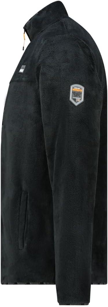 imageGeographical Norway TIMPLE Homme Polaire Chaude Sans Capuche Douce et Confortable Idale pour lHiver et les Activits OutdoorNoir
