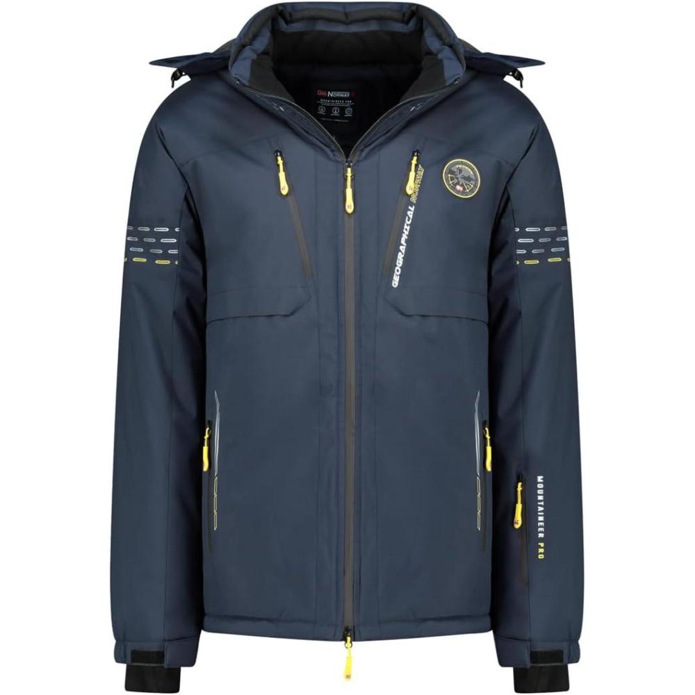 imageGeographical Norway WALDO Homme Veste de Ski Capuche Impermable et CoupeVent Doudoune Technique Chaude pour Sports dHiver et Activits OutdoorMarine