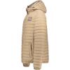 Geographical Norway Adalmo – Blouson Homme Hiver avec Capuche Ajustable – Chaud, Léger & Confortable – Zip Contrasté – Poches Pratiques – Style Urbain Outdoor – Casual Quotidien(Beige)