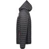 Geographical Norway Adalmo – Blouson Homme Hiver avec Capuche Ajustable – Chaud, Léger & Confortable – Zip Contrasté – Poches Pratiques – Style Urbain Outdoor – Casual Quotidien(Noir)