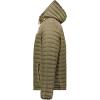 Geographical Norway Adalmo – Blouson Homme Hiver avec Capuche Ajustable – Chaud, Léger & Confortable – Zip Contrasté – Poches Pratiques – Style Urbain Outdoor – Casual Quotidien(Kaki)