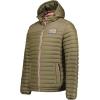 Geographical Norway Adalmo – Blouson Homme Hiver avec Capuche Ajustable – Chaud, Léger & Confortable – Zip Contrasté – Poches Pratiques – Style Urbain Outdoor – Casual Quotidien(Kaki)