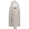 Geographical Norway Amichoko Basic – Blouson Homme Matelassé Léger – Veste Mi-Saison Confortable – Poches Zippées – Style Urbain Moderne – Badge Signature(Gris Clair)