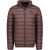 Geographical Norway Amichoko Basic – Blouson Homme Matelassé Léger – Veste Mi-Saison Confortable – Poches Zippées – Style Urbain Moderne – Badge Signature(Marron Fonce)