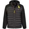 Geographical Norway Abator Men – Doudoune Homme Capuche – Parka Chaude Matelassee Automne Hiver – Veste Manteau Chaud – Blouson Ski Coupe Vent Manches Longues Rembourrage – Hommes(Noir)