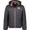 Geographical Norway Adalmo – Blouson Homme Hiver avec Capuche Ajustable – Chaud, Léger & Confortable – Zip Contrasté – Poches Pratiques – Style Urbain Outdoor – Casual Quotidien(Noir)