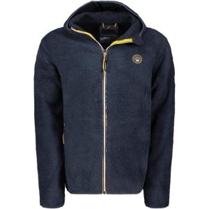 Geographical Norway UCHERPIM Homme – Polaire à Capuche Chaude et Confortable, Veste Zippée Douce Idéale pour l’Hiver, le Sport et les Activités Outdoor(Marine)