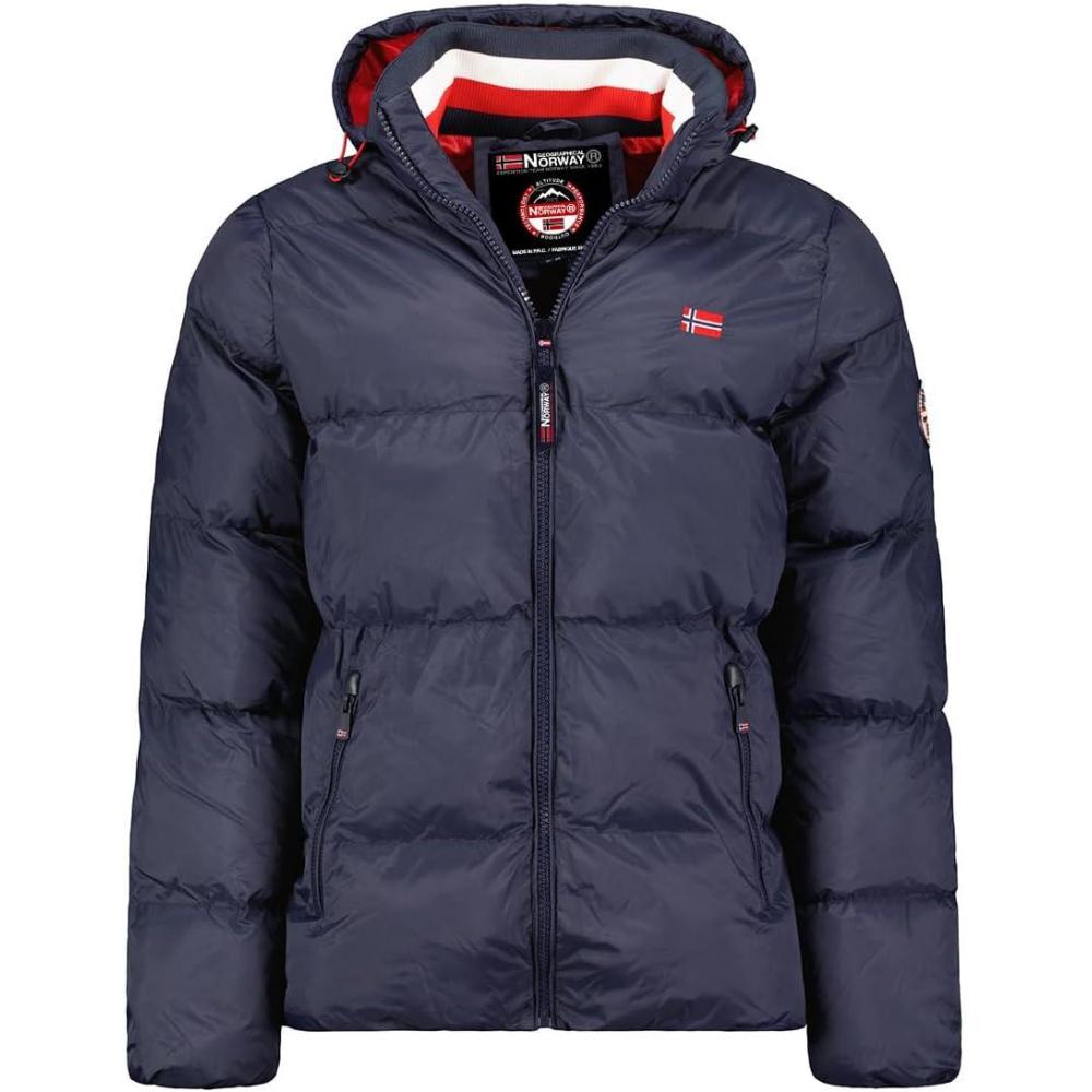 imageGeographical Norway ANCELO Homme  Doudoune Lgre Matelasse MiSaison  Veste Outdoor CoupeVent avec Capuche  Blouson Chaud Quotidien Style Urbain  Mode Sport Automne HiverMarine