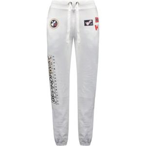 Geographical Norway Madock Men – Pantalon Jogging Imprimé Style Casual – Vêtements Qualité Sport Confortable Doux – Survêtement Homme Decontracté Coton(Blanc)