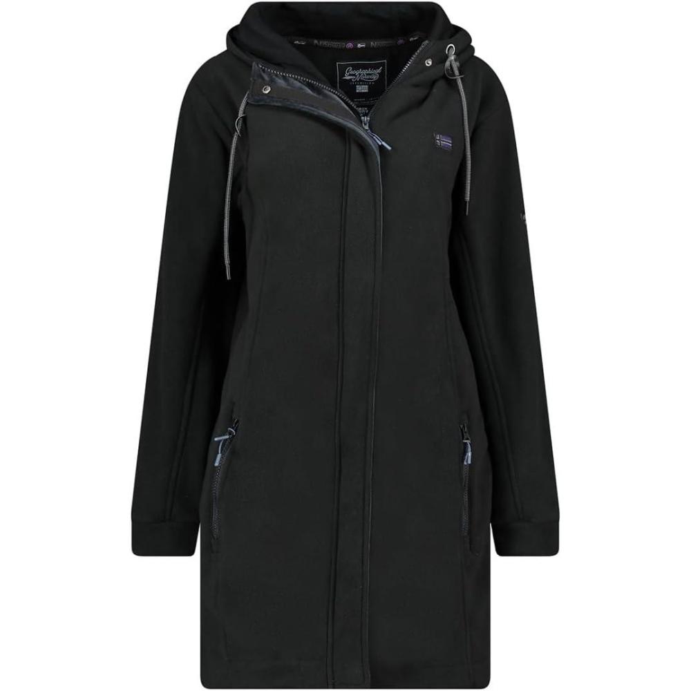 imageGeographical Norway TIMOTHE Femme Polaire Capuche Chaude et Douce Confort Optimal pour lHiver et les Activits OutdoorNoir