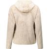 Geographical Norway TOSCANA Femme – Veste Polaire Chaude avec Capuche – Sweat Zippé Doux, Confortable et Respirant, Idéal pour l’Hiver et les Activités Outdoor(Beige)