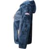 Geographical Norway TOSCANA Femme – Veste Polaire Chaude avec Capuche – Sweat Zippé Doux, Confortable et Respirant, Idéal pour l’Hiver et les Activités Outdoor(Marine)