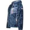 Geographical Norway TOSCANA Femme – Veste Polaire Chaude avec Capuche – Sweat Zippé Doux, Confortable et Respirant, Idéal pour l’Hiver et les Activités Outdoor(Marine)