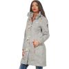 Geographical Norway Tantastique Lady – Polaire Fine Femme Chaude Fermeture Zip – Veste Automne Hiver Printemps Chaud Femmes – Longues Manches Vetement Pull Fourrure Doux Confort (Gris Clair M)
