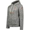 Geographical Norway Trigo Lady – Polaire Fine Femme Chaude Fermeture Zip – Veste Automne Hiver Printemps Chaud Femmes – Longues Manches Vetement Pull Fourrure Doux Confort(Gris Fonce)