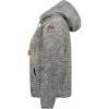 Geographical Norway Trigo Lady – Polaire Fine Femme Chaude Fermeture Zip – Veste Automne Hiver Printemps Chaud Femmes – Longues Manches Vetement Pull Fourrure Doux Confort(Gris Fonce)