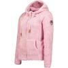 Geographical Norway Trigo Lady – Polaire Fine Femme Chaude Fermeture Zip – Veste Automne Hiver Printemps Chaud Femmes – Longues Manches Vetement Pull Fourrure Doux Confort(Rose)