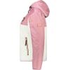 Geographical Norway ULYSSIM Femme – Polaire à Capuche Chaude et Douce, Veste Zippée Confortable Idéale pour l’Hiver et les Activités Outdoor(Rose Poudre)