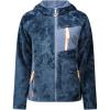 Geographical Norway TOSCANA Femme – Veste Polaire Chaude avec Capuche – Sweat Zippé Doux, Confortable et Respirant, Idéal pour l’Hiver et les Activités Outdoor(Marine)
