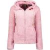 Geographical Norway Trigo Lady – Polaire Fine Femme Chaude Fermeture Zip – Veste Automne Hiver Printemps Chaud Femmes – Longues Manches Vetement Pull Fourrure Doux Confort(Rose)