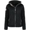Geographical Norway Uparola Lady – Polaire Fine Femme Chaude Fermeture Zip – Veste Automne Hiver Printemps Chaud Femmes – Longues Manches Vetement Pull Fourrure Doux Confort(Noir)