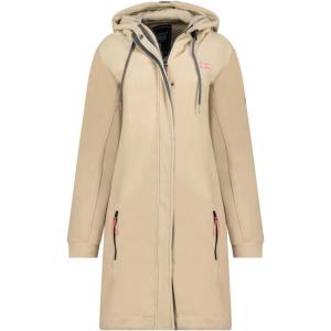 Geographical Norway TIMOTHE Femme – Polaire à Capuche Chaude et Douce, Confort Optimal pour l’Hiver et les Activités Outdoor(Beige)