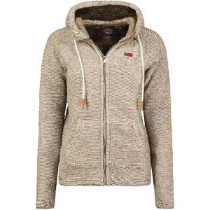 Geographical Norway Trigo Lady – Polaire Fine Femme Chaude Fermeture Zip – Veste Automne Hiver Printemps Chaud Femmes – Longues Manches Vetement Pull Fourrure Doux Confort(Taupe)